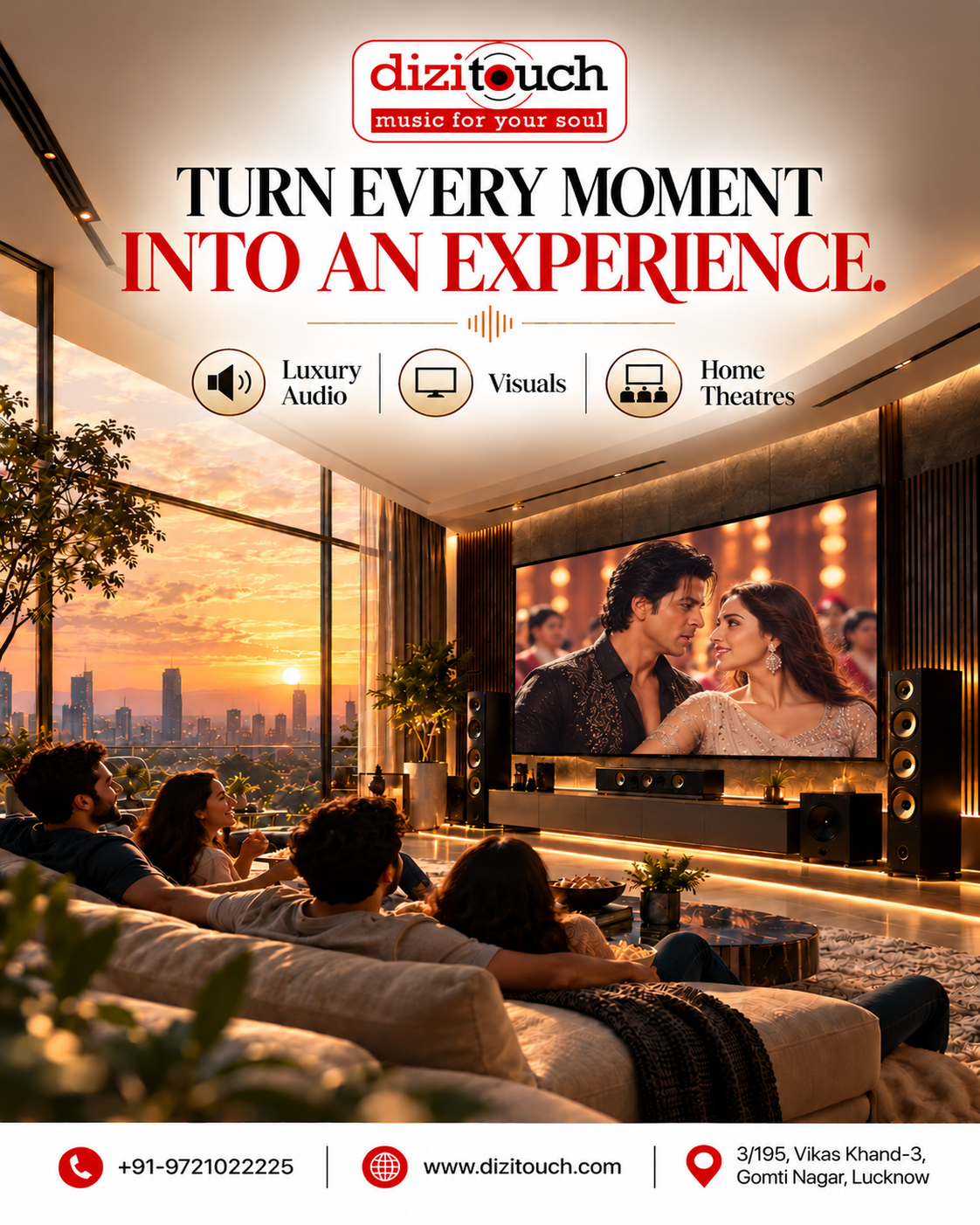 Dizitouch - Home Theater in Lucknow | Sound Systems In Lucknow | Projectors in Lucknow | Luxury Home Theater in Lucknow